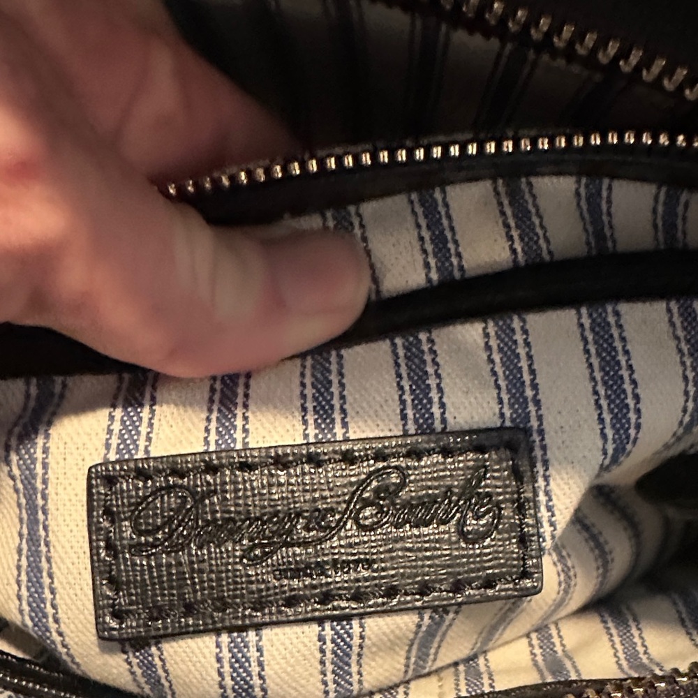 Dooney & Bourke Black Leather Tote Bag - Picture 2 of 8